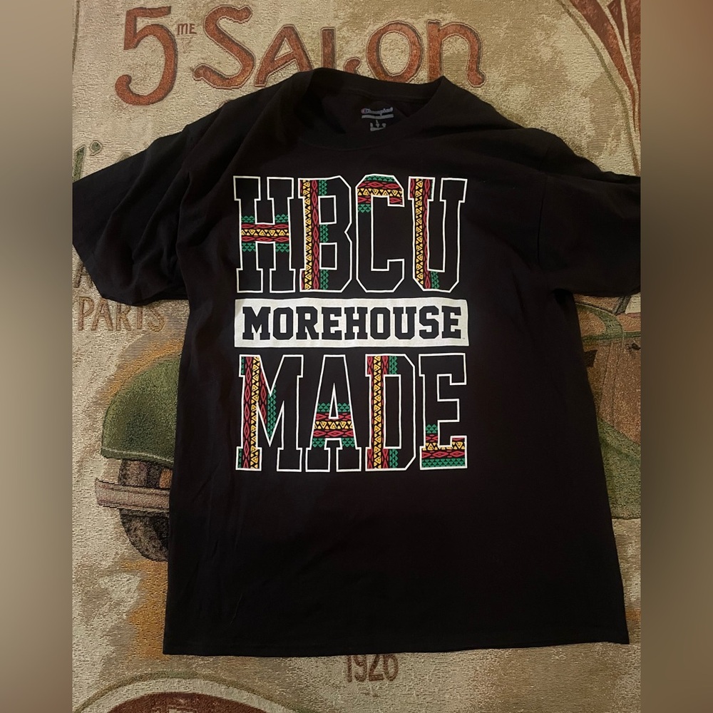 Morehouse College University HBCU MADE T-shirt Size Adult L African Print